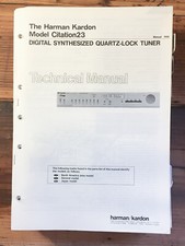Harman Kardon HK Citation 23 Tuner Service Manual Original 1