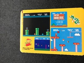 Super Mario Bros Famicom History Book Sealdass Sticker Japanese NINTENDO Rare