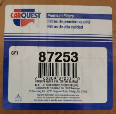Car Quest Premium Filters 87253 | eBay