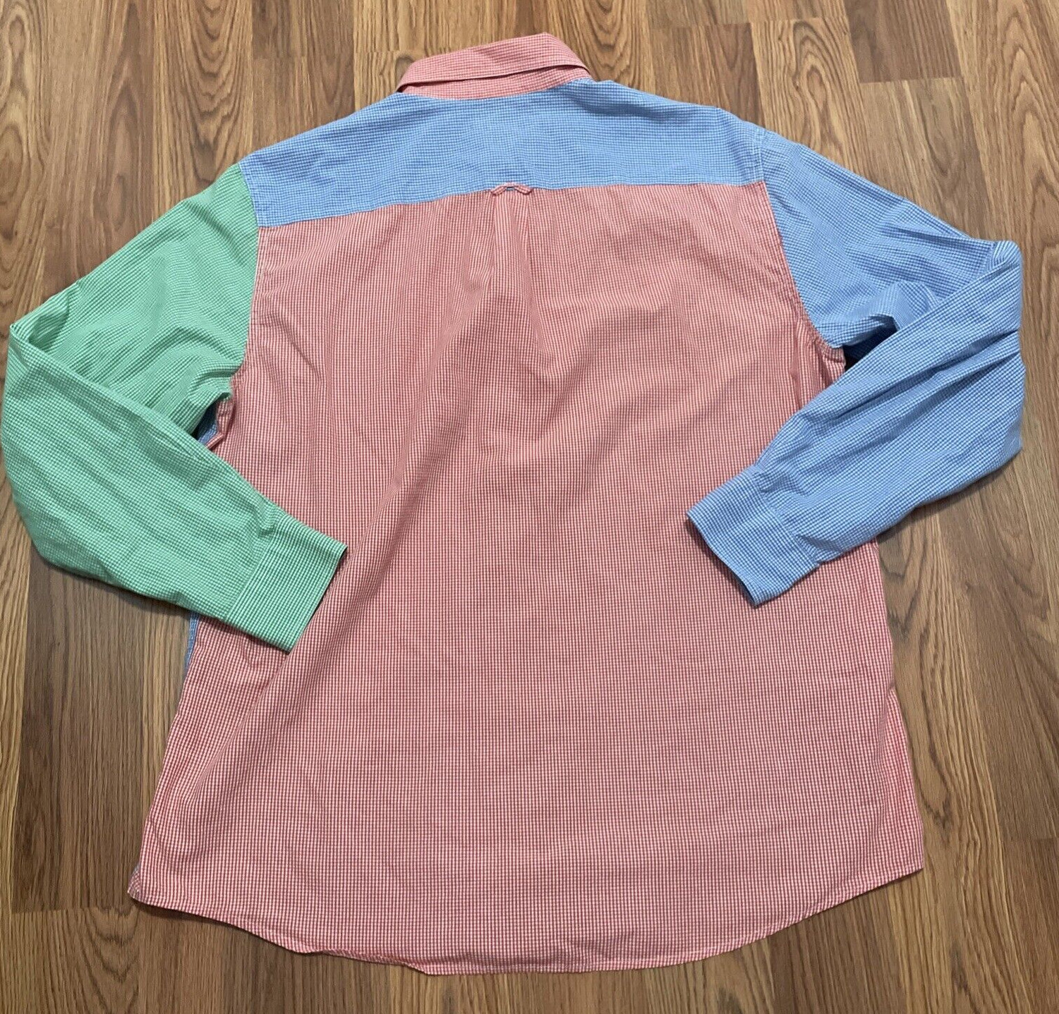 Chaps Shirt Mens Extra Large Patchwork Colorblock… - image 13