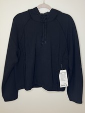 NWT Size 12 Lululemon Smooth Spacer Hoodie Emboss BLK Black