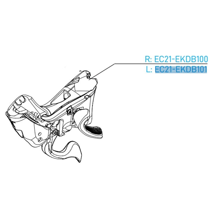 パーツ EC21-EKDB101 LH Ergo Ekar 13 w/o lever Campagnolo EKAR 13 Speed Disc Brake Left Hand Ergopower