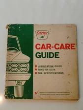 Vintage Original 1963 Sinclair Oil Car Care Guide 
