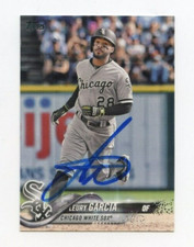 LEURY GARCIA SIGNED 2018 TOPPS BASEBALL CARD AUTO