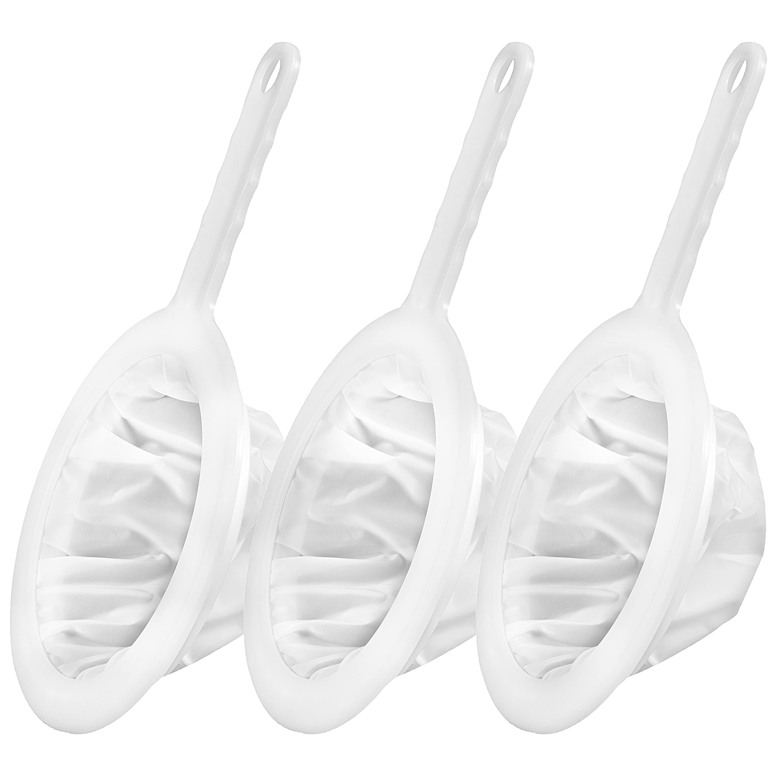 3-Piece Ultra-Fine Nylon Mesh Strainer Set in 100, 200, and 400 Mesh Sizes