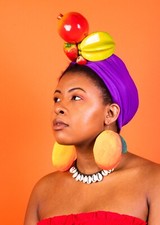 “Marvelous Mango” Handmade Tropical Fruit Statement Wearable Art Earrings