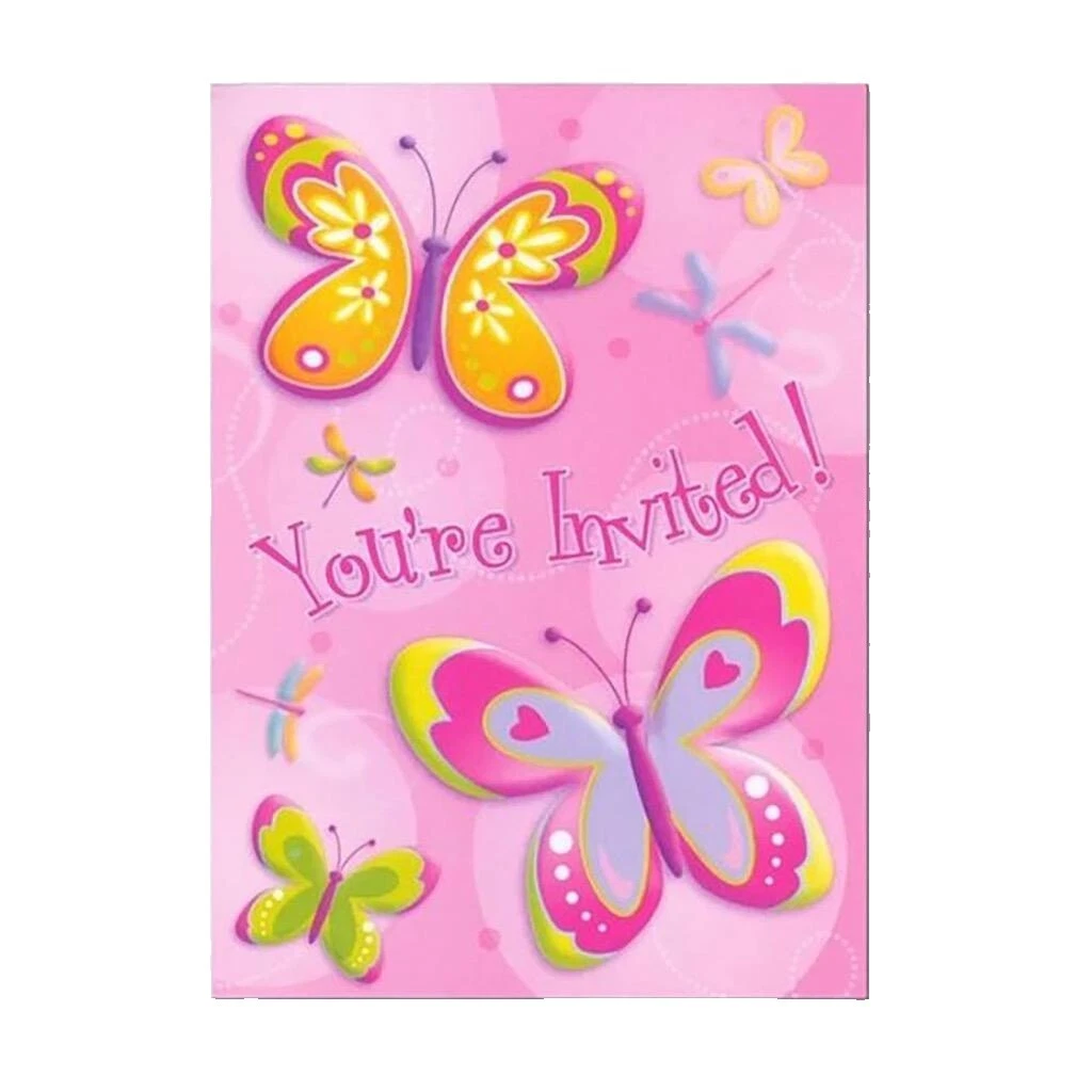Butterflies Greeting Invitations