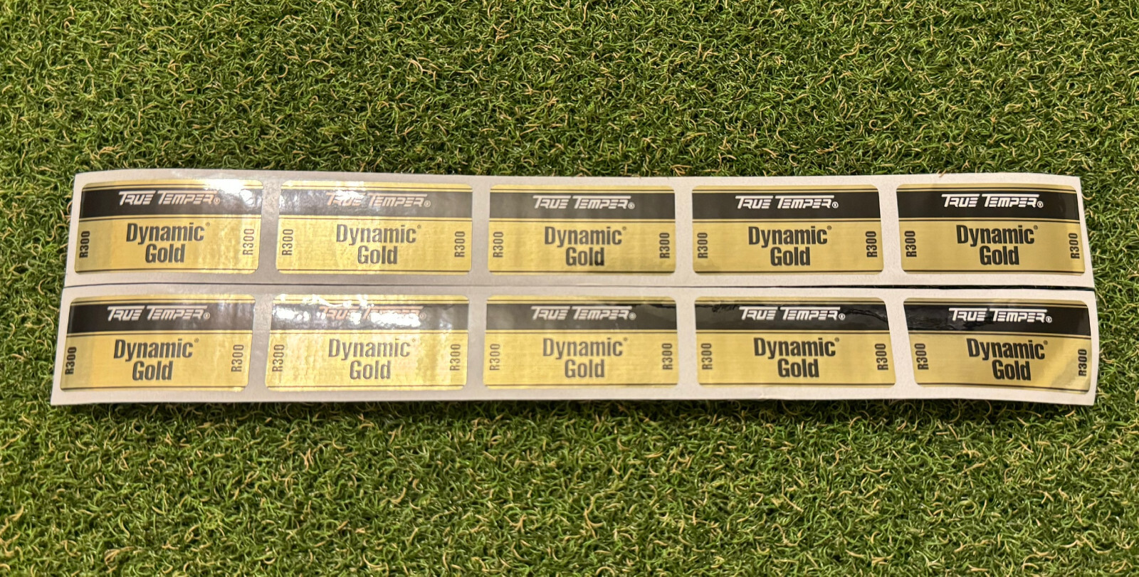 (Set of 10) True Temper Dynamic Gold Golf Shaft Labels R300,S200,S300