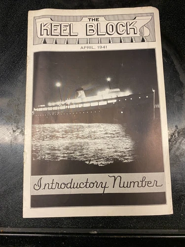 Manitowoc Shipbuilding The Keel Block August 1941 Pamphlet-WW2 Ship Naval Info