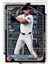 Fenwick Trimble Miami Marlins 2024 Bowman Draft 1st Bowman **