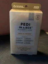 Voesh Milk & Honey Pedi in a Box Ultimate 6 Step Vegan - BNIB!