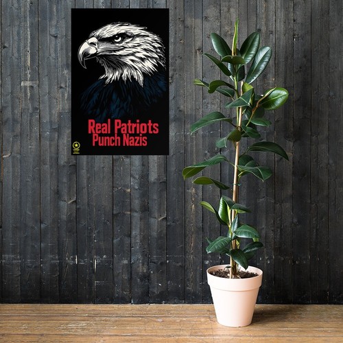 Abolish MAGA - Real Patriots Punch Nazis wall poster - Picture 19 of 24