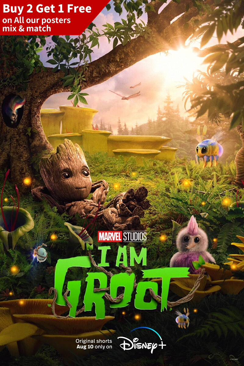 I Am Groot Season 1 (2022) TV series Poster Art Silk Print