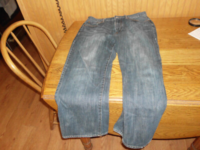 Men s Lucky Brand dungarees relaxed straight leg blue jeans sz 32 x 29