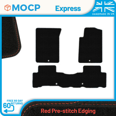 Express with Red Pre-Stitch Trim Car Mats to fit Ssangyong Rexton 2013-2017