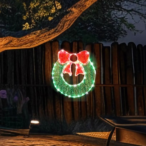 Stockholm Christmas Lights WREATH Motif Lights 80 LEDs Cool White