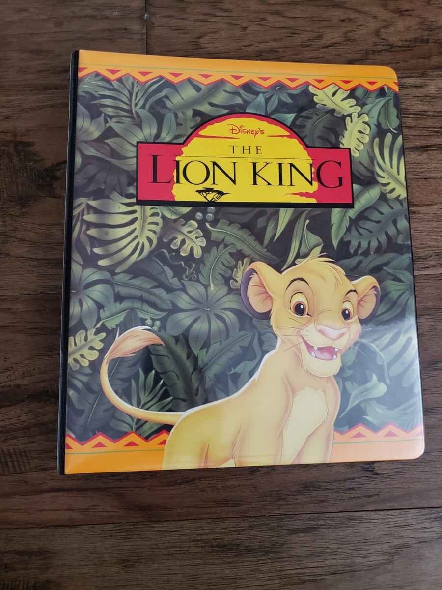 Disney treasures 1994 限定版 1994 SKYBOX DISNEY'S THE LION KING BINDER ALBUM TRADING