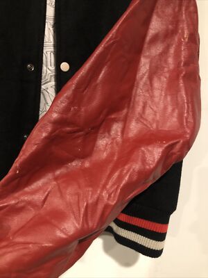 Vintage Louisville Slugger Wool and Leather Varsity Jacket Men's