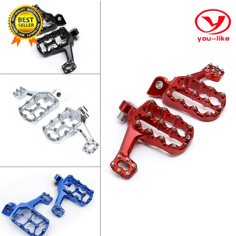 CNC Dirtbike Footpegs Pedals Footrest Pivot For Yamaha YZ250F YZ250 YZ125 YZ450F - Изображение 4 из 4