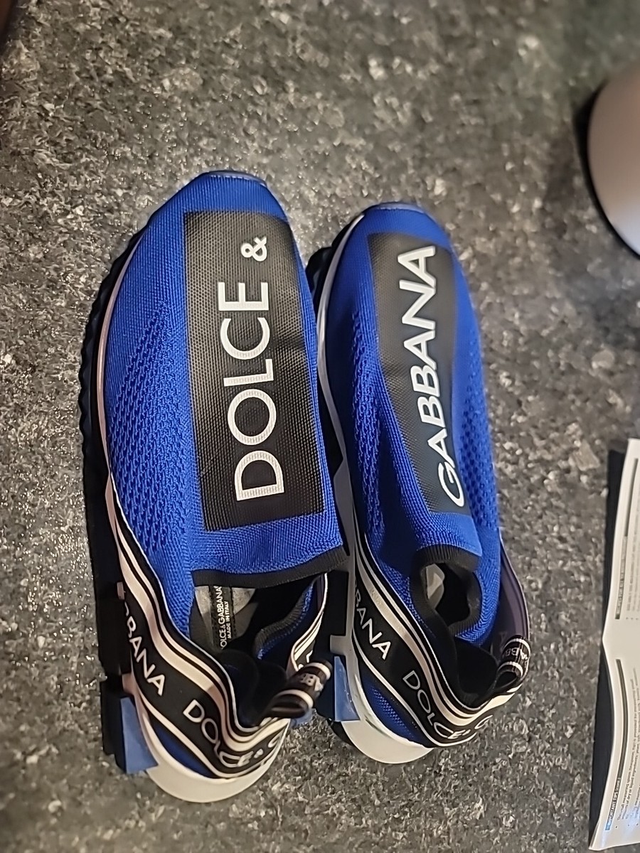 Dolce Gabbana Men's Multi-Color Canvas Slip On Sneakers Shoes