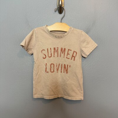 JEAN + JUNE summer lovin' graphic tee size 2/3 years Unisex Casual Short Sleeve