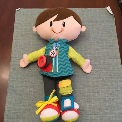 2014 PLAYSKOOL Dressy Kids Boy Learn To Dress Activity Plush