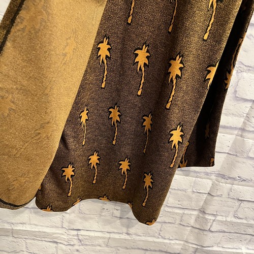 Anthropologie Hutch A Twist To Summer Knit Palm Tree Faux Wrap Dress Midi Small - Picture 6 of 9