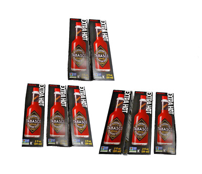 8 New Tabasco Scorpion Sauce Outrageously Extra Hot Unopened Sealed In Box   ️
