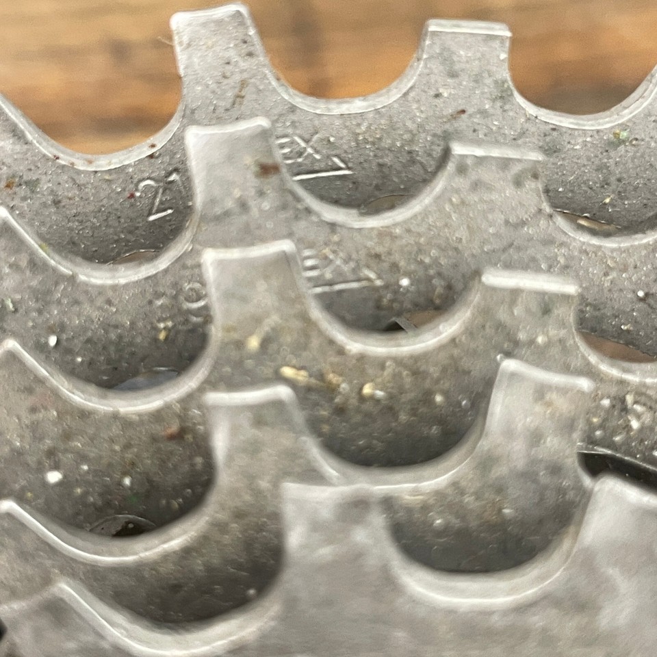 Vintage Shimano UNIGLIDE Cog Lot Cassette PARTS Lock Nut Threaded Cogs ...