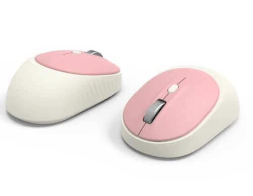ABKO MELLO Multi-Pairing Noiseless Wireless Bluetooth Mouse (Pastel pink) - Picture 3 of 4