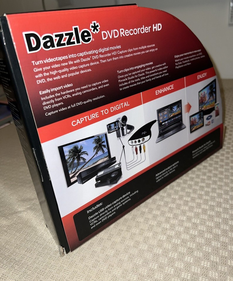 Pinnacle Dazzle DVD Recorder HD / Video Capture Device + Video Editing