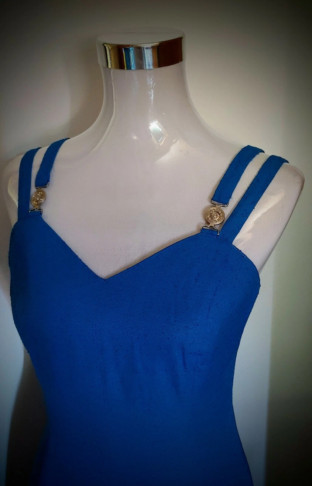 DRESS woman 90's VERSACE JEANS COUTURE TG 30 44 circa S M made in Italy Rare