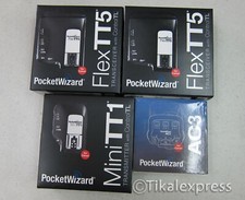 Combo - PocketWizard FlexTT5, TT1 Transceiver  AC3 For Canon TTL Flashes