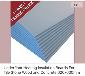 12x Underfloor Heating Insulation Boards For All Floor Types