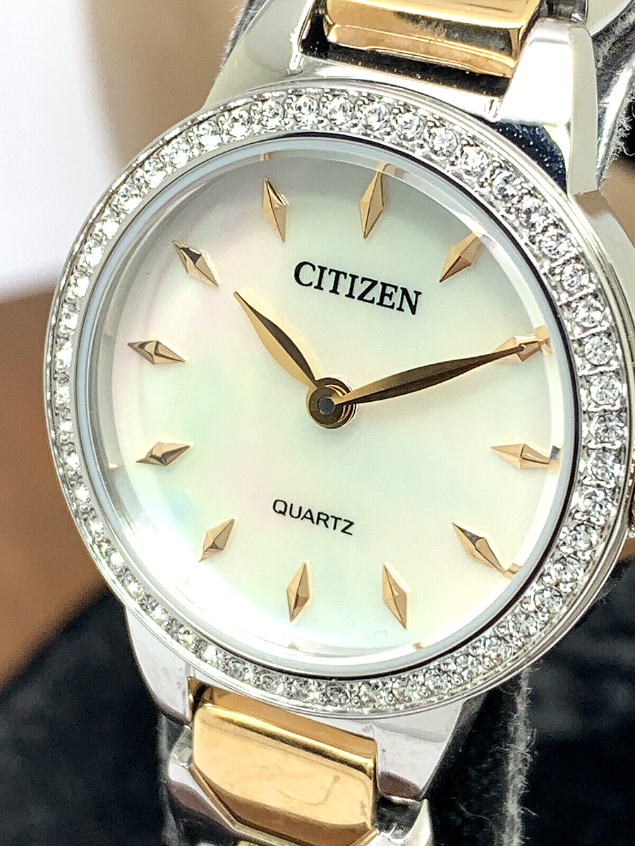 Citizen Women\'s Watch EZ7016-50D Quartz Mother of Pearl Dial Petite 24mm… Citizen Quartz Crystal Mother of Pearl Dial Ladies Watch  main image 4