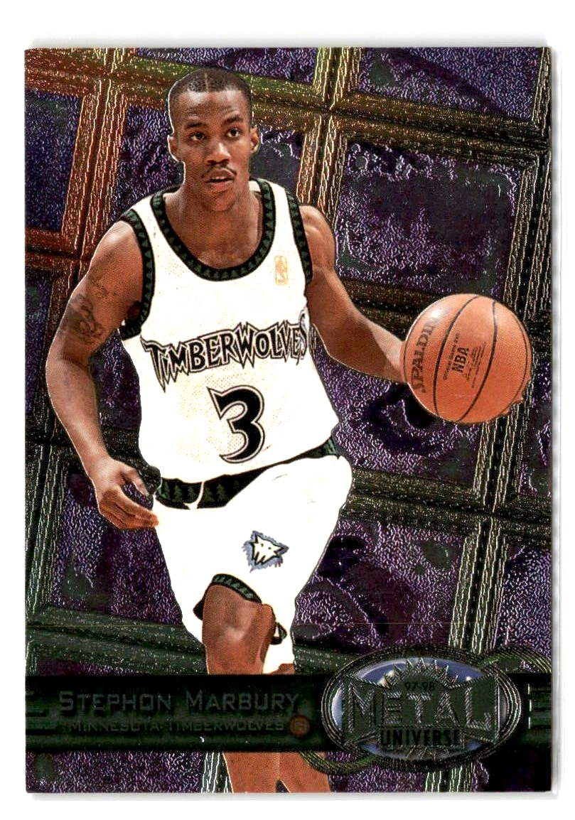 Stephon Marbury 1997-98 Skybox Metal Universe #90 Minnesota