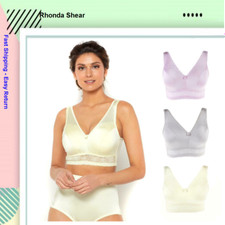 Rhonda Shear 3-pack Pin Up Smooth Bra with Removable Pads in Lights 650-168, 1X