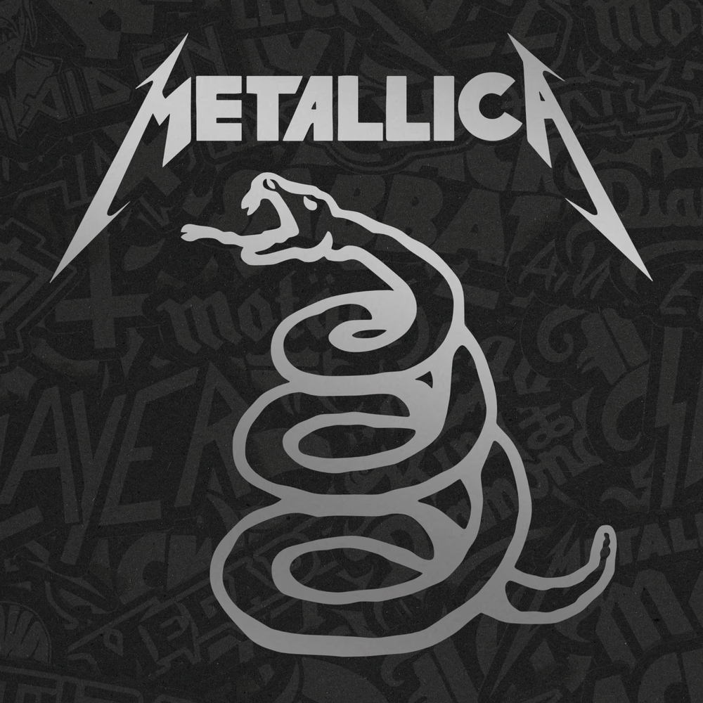 Metallica Black Album Snake Logo Die Cut Vinyl Sticker