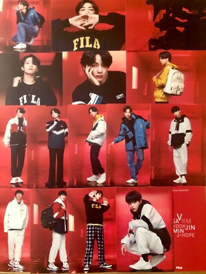 Official BTS X FILA GO BEYOND 2020 FALL COLLECTION Postcards ( US