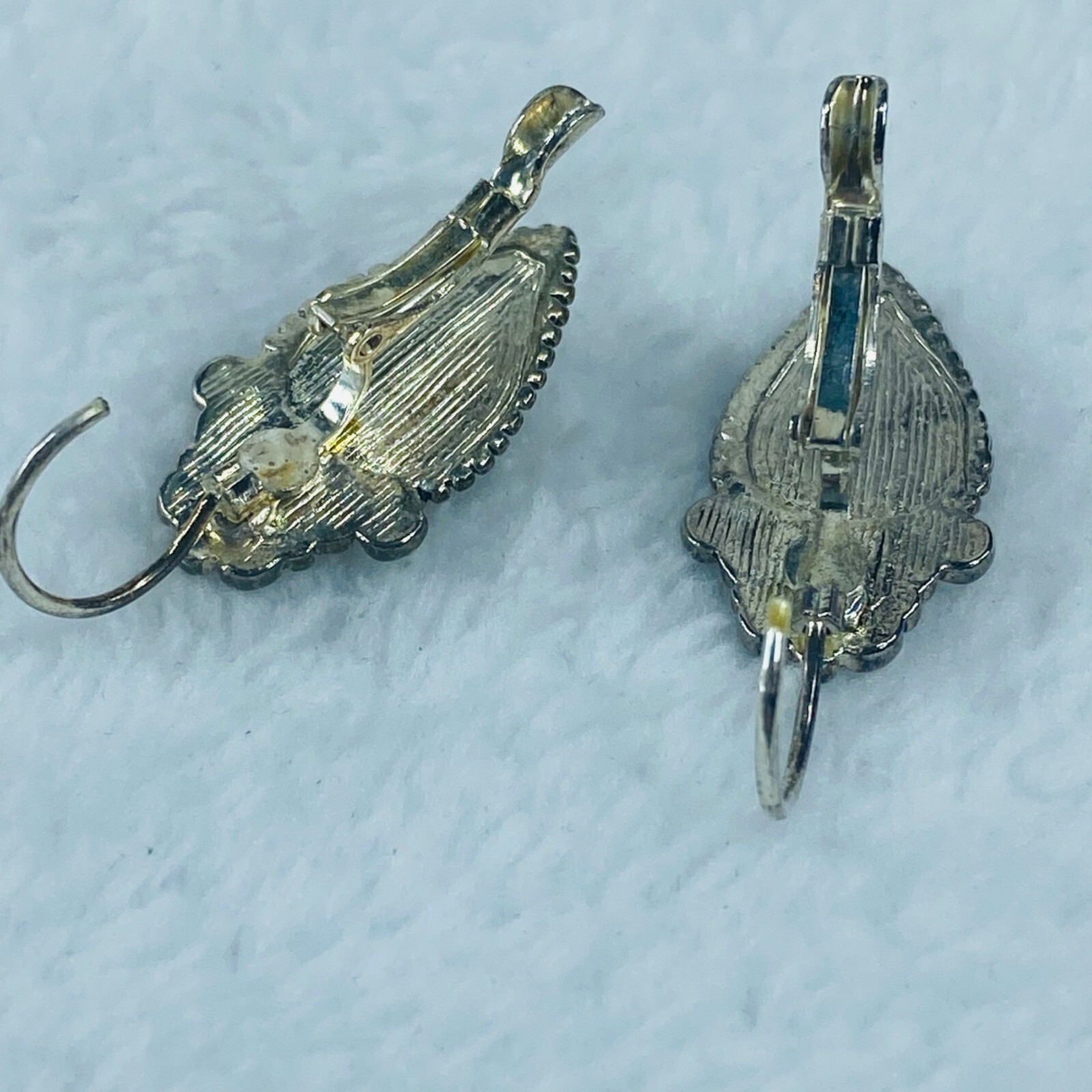 Multicolor Abalone Shell Pierced Earrings in Silv… - image 17