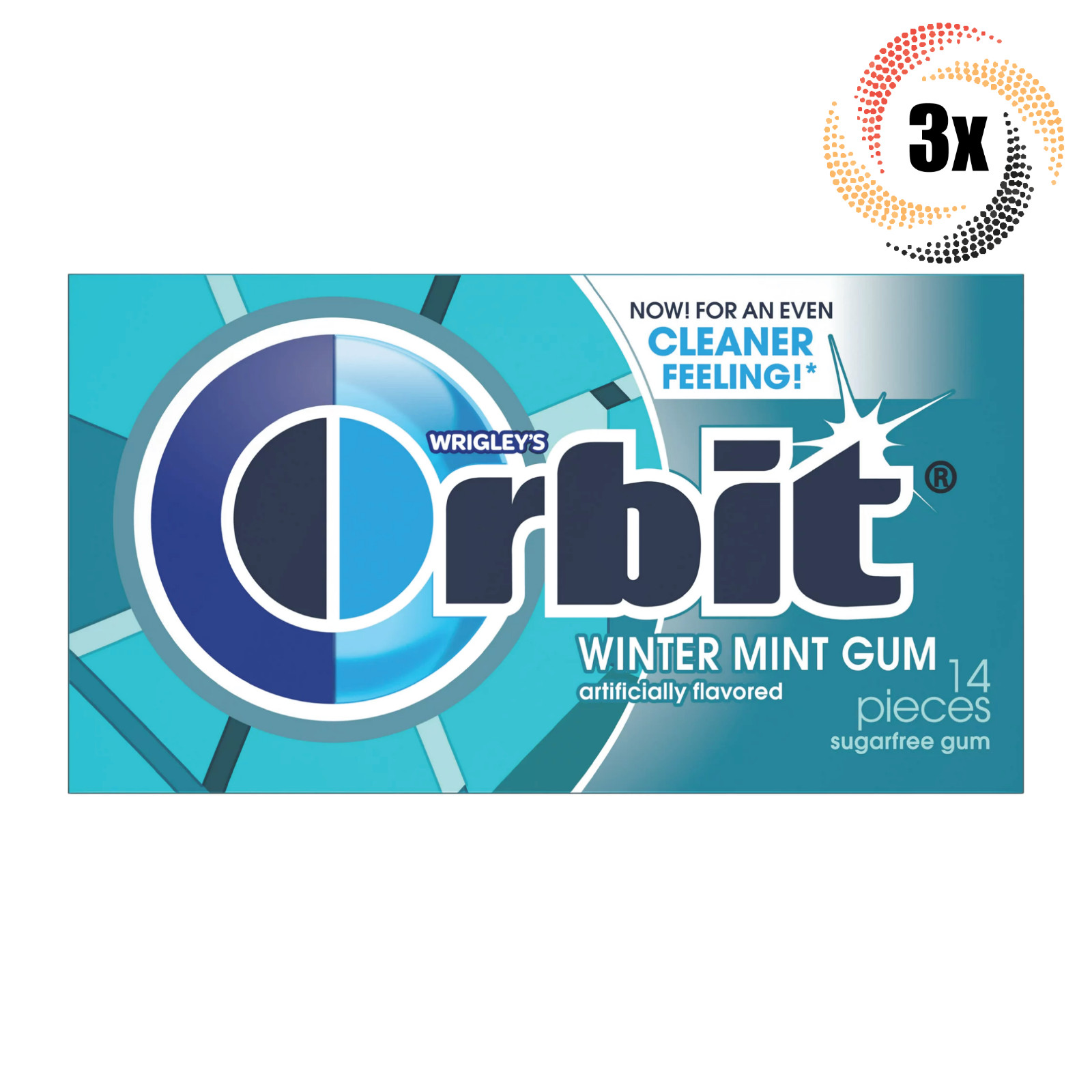 3 упаковки жевательной резинки Orbit Winter Mint без сахара 14 Штук в упаковке Быстрая доставка 2390₽