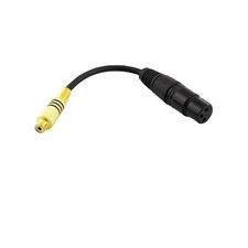 1x XLR 3 Pin Female to Single RCA Phono Female Jack Audio Converter Cable 15cm