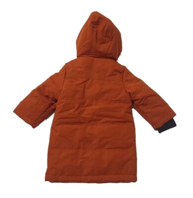 Perry Ellis Toddler Boys Orange Hooded Zip Front Winter Stadium