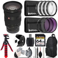 Sony Fe 24-70mm F/2.8 Gm Ii Lens + Macro Filter Kit & More - 64gb Accessory Kit