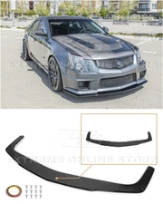 For 09-15 Cadillac Gen.2 CTS-V | Black Moon Style Gloss Black Front Splitter Lip