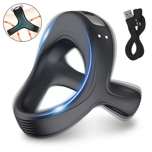 Penisring Vibratoren mit starken Stimulation Cockring Sexspielzeuge für Männer - Bild 14 von 17