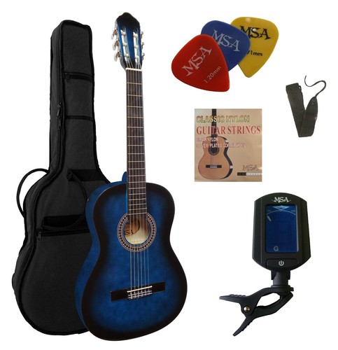 Gitarre,4/4 Konzert/Set-STIMMGERÄT ET33,Tasche-Band/Gurt,ersatz Saiten,3xPik!n
