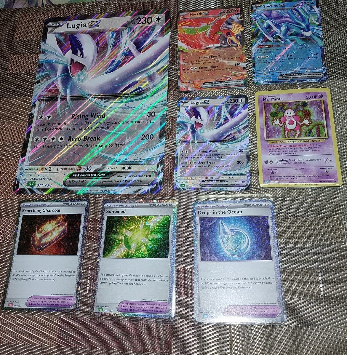 combined powers promo cards complete sets! lugia, Ho-oh, suicune
