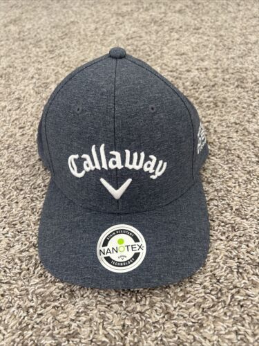 NWT Callaway Golf Performance Pro Strapback Hat Cap Gray White Adjustable