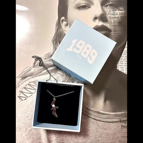 Taylor Swift 1989 Seagull T.S. Re-recorded Necklace Peripheral Pendant Fans Gift - Picture 2 of 11